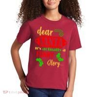 Dear Santa It's Actually A Funny Story Kids T-Shirt thumb 2