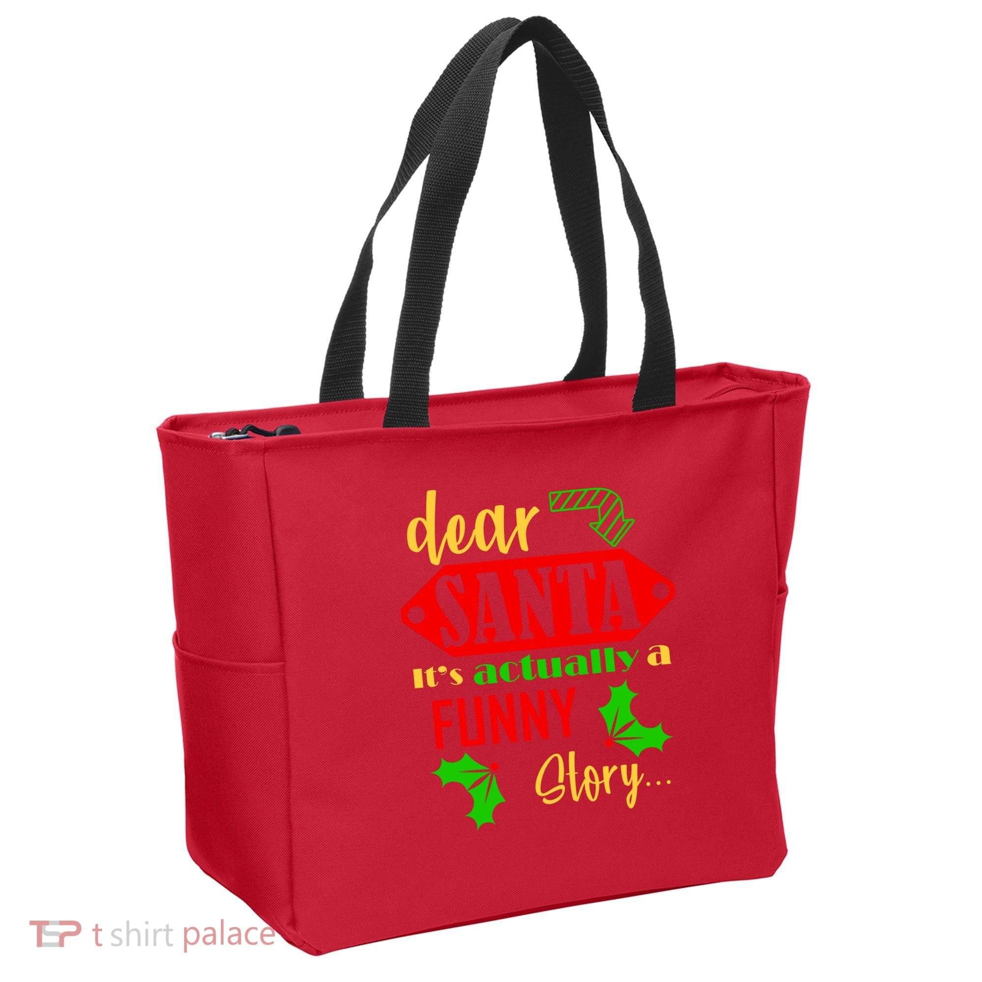 Dear Santa It's Actually A Funny Story Tote Bag