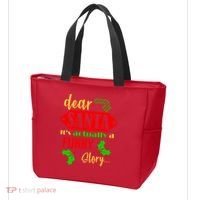 Dear Santa It's Actually A Funny Story Tote Bag thumb 3