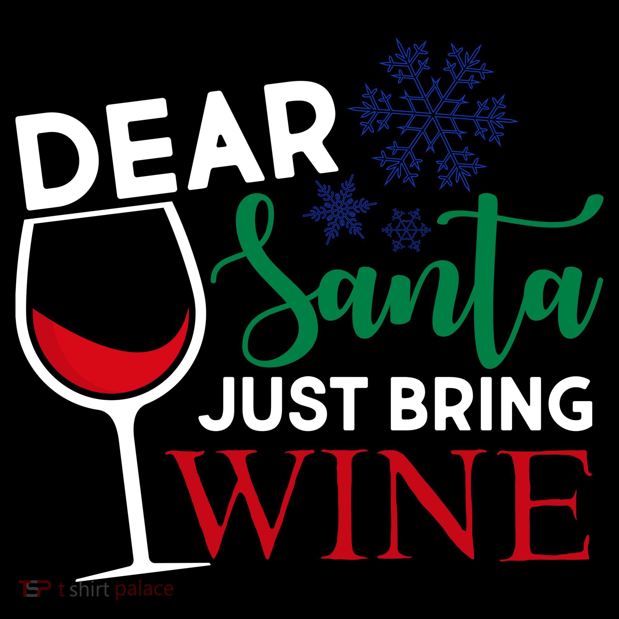 Dear Santa Just Bring Wine Apron