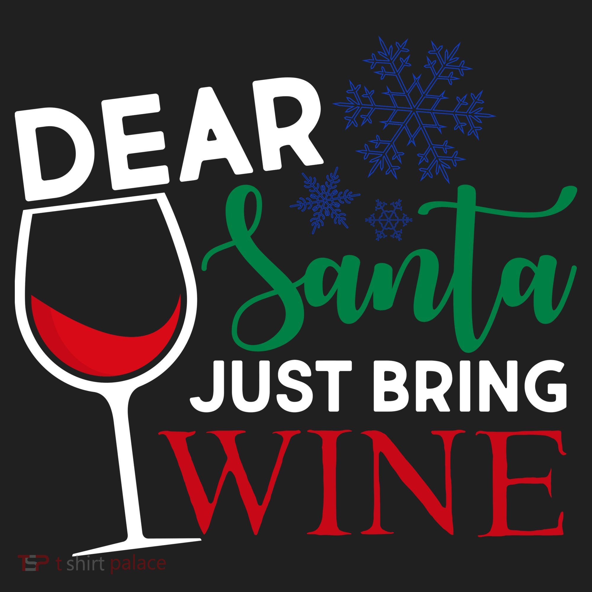 Dear Santa Just Bring Wine Beanie