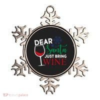 Dear Santa Just Bring Wine Ornament thumb 0