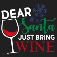Dear Santa Just Bring Wine Hat thumb 2