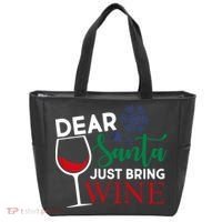 Dear Santa Just Bring Wine Tote Bag thumb 0