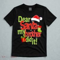 Dear Santa My Brother Did It T-Shirt thumb 5