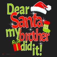 Dear Santa My Brother Did It Tumbler thumb 3