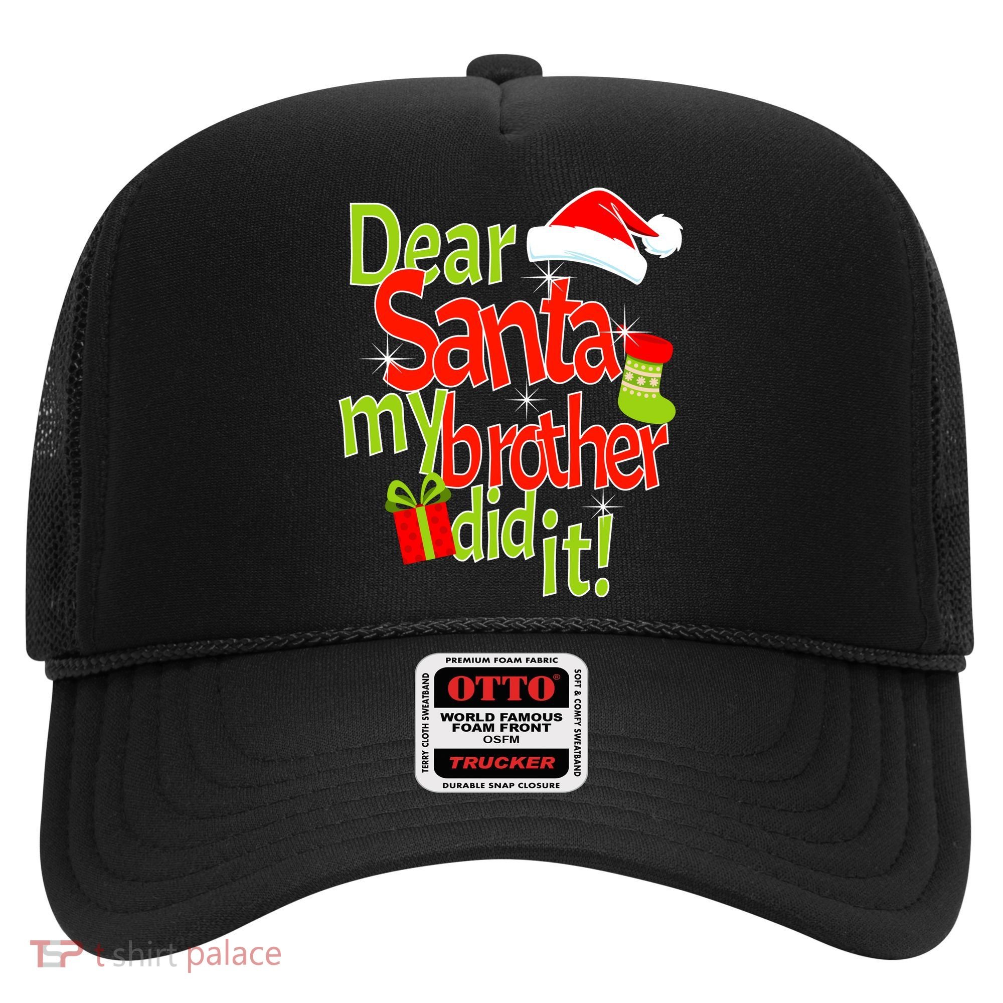 Dear Santa My Brother Did It Hat