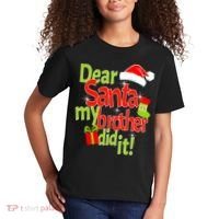 Dear Santa My Brother Did It Kids T-Shirt thumb 2
