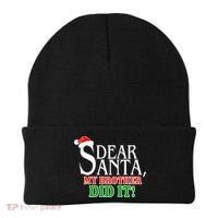 Dear Santa My Brother Did It Funny Christmas Beanie thumb 0