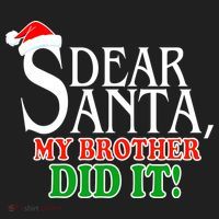 Dear Santa My Brother Did It Funny Christmas Beanie thumb 2