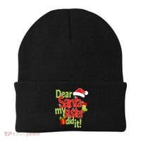 Dear Santa My Sister Did It Beanie thumb 0