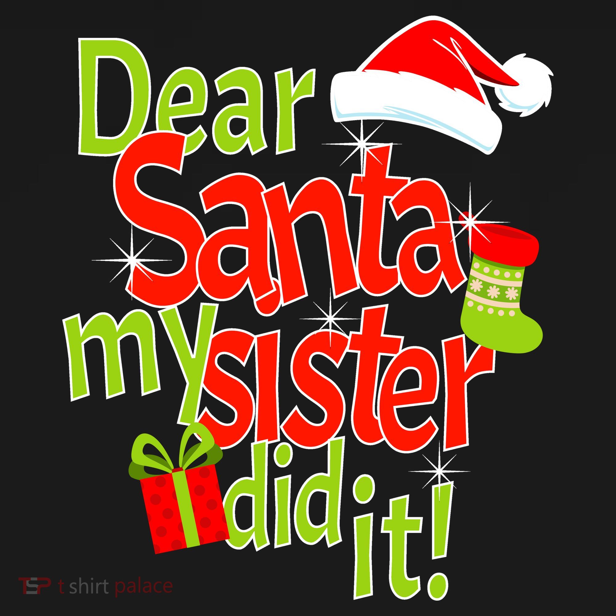 Dear Santa My Sister Did It Polo