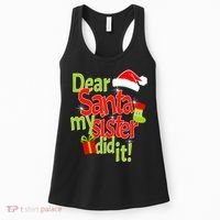 Dear Santa My Sister Did It Women's Tank Top thumb 0
