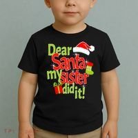 Dear Santa My Sister Did It Toddler T-Shirt thumb 2
