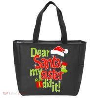 Dear Santa My Sister Did It Tote Bag thumb 0