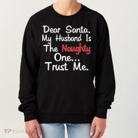 Dear Santa Naughty Husband Women's Sweatshirt thumb 0