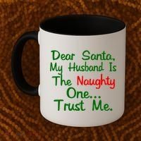 Dear Santa Naughty Husband Coffee Mug thumb 2