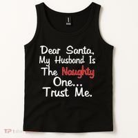 Dear Santa Naughty Husband Tank Top thumb 2