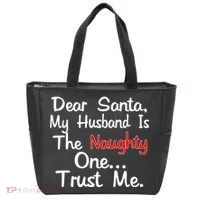 Dear Santa Naughty Husband Tote Bag thumb 0