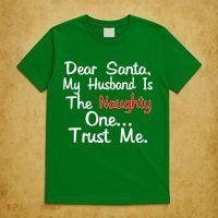 Dear Santa Naughty Husband T-Shirt thumb 5