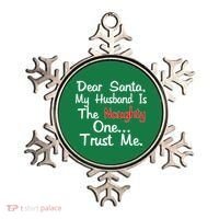 Dear Santa Naughty Husband Ornament thumb 0