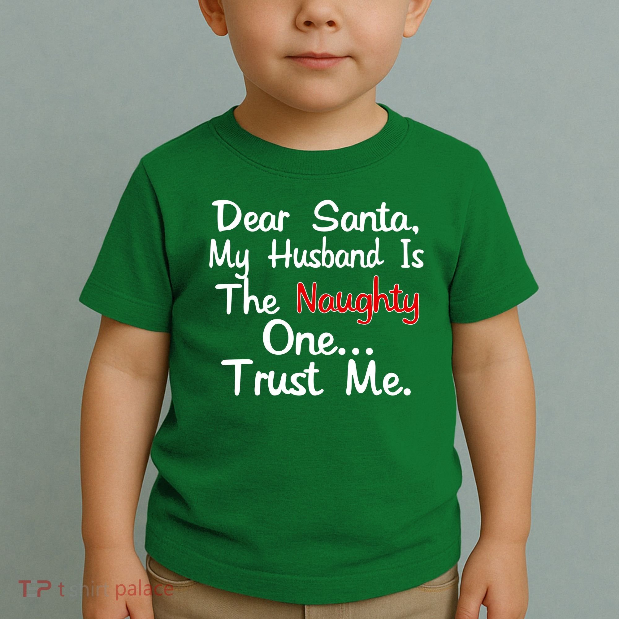 Dear Santa Naughty Husband Toddler T-Shirt