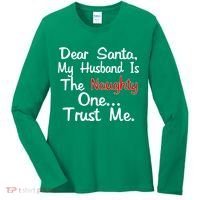 Dear Santa Naughty Husband Women's Long Sleeve Shirt thumb 0