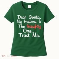 Dear Santa Naughty Husband Women's T-Shirt thumb 0