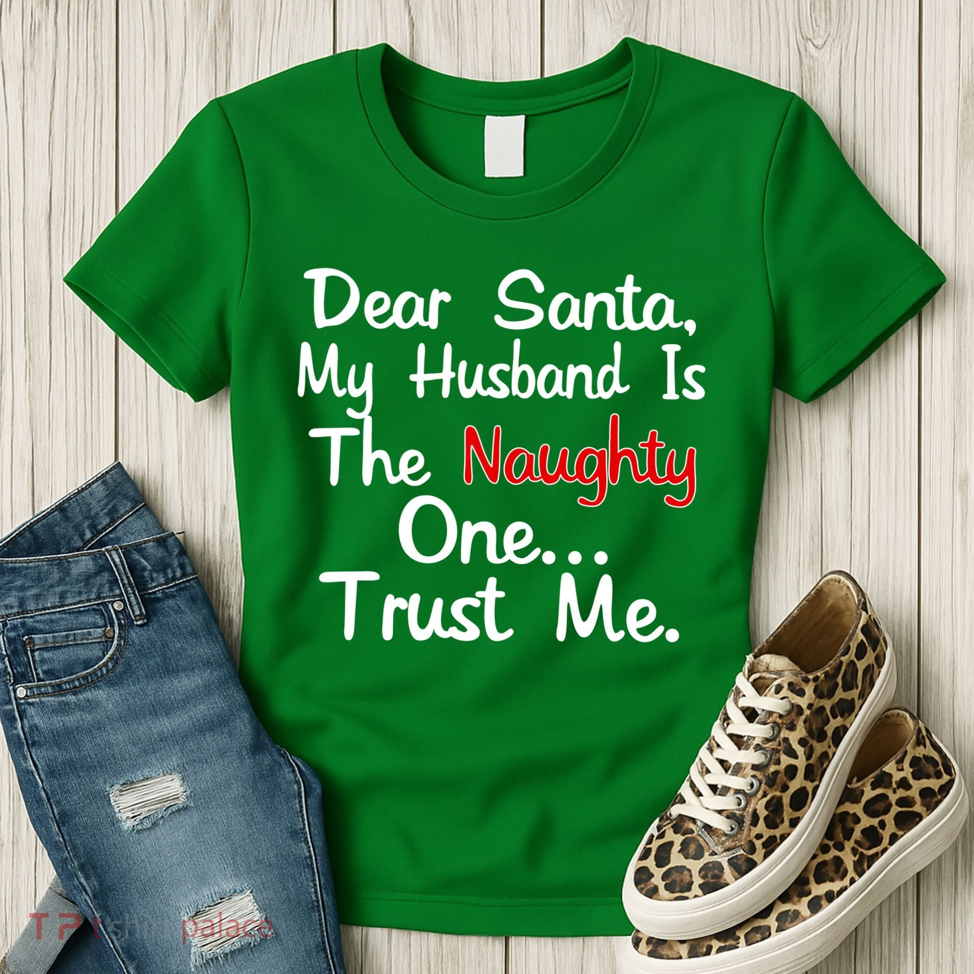 Dear Santa Naughty Husband Women's T-Shirt