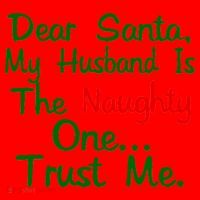 Dear Santa Naughty Husband Santa Hat thumb 1