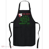 Dear Santa Naughty List Girls Numbers Funny Apron thumb 0