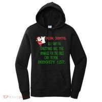 Dear Santa Naughty List Girls Numbers Funny Women's Hoodie thumb 0