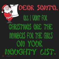 Dear Santa Naughty List Girls Numbers Funny Tumbler thumb 3