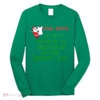Dear Santa Naughty List Girls Numbers Funny Long Sleeve Shirt thumb 0