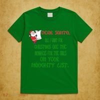 Dear Santa Naughty List Girls Numbers Funny T-Shirt thumb 5