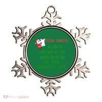 Dear Santa Naughty List Girls Numbers Funny Ornament thumb 0