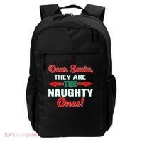 Dear Santa Naughty Ones Funny Christmas Backpack thumb 0