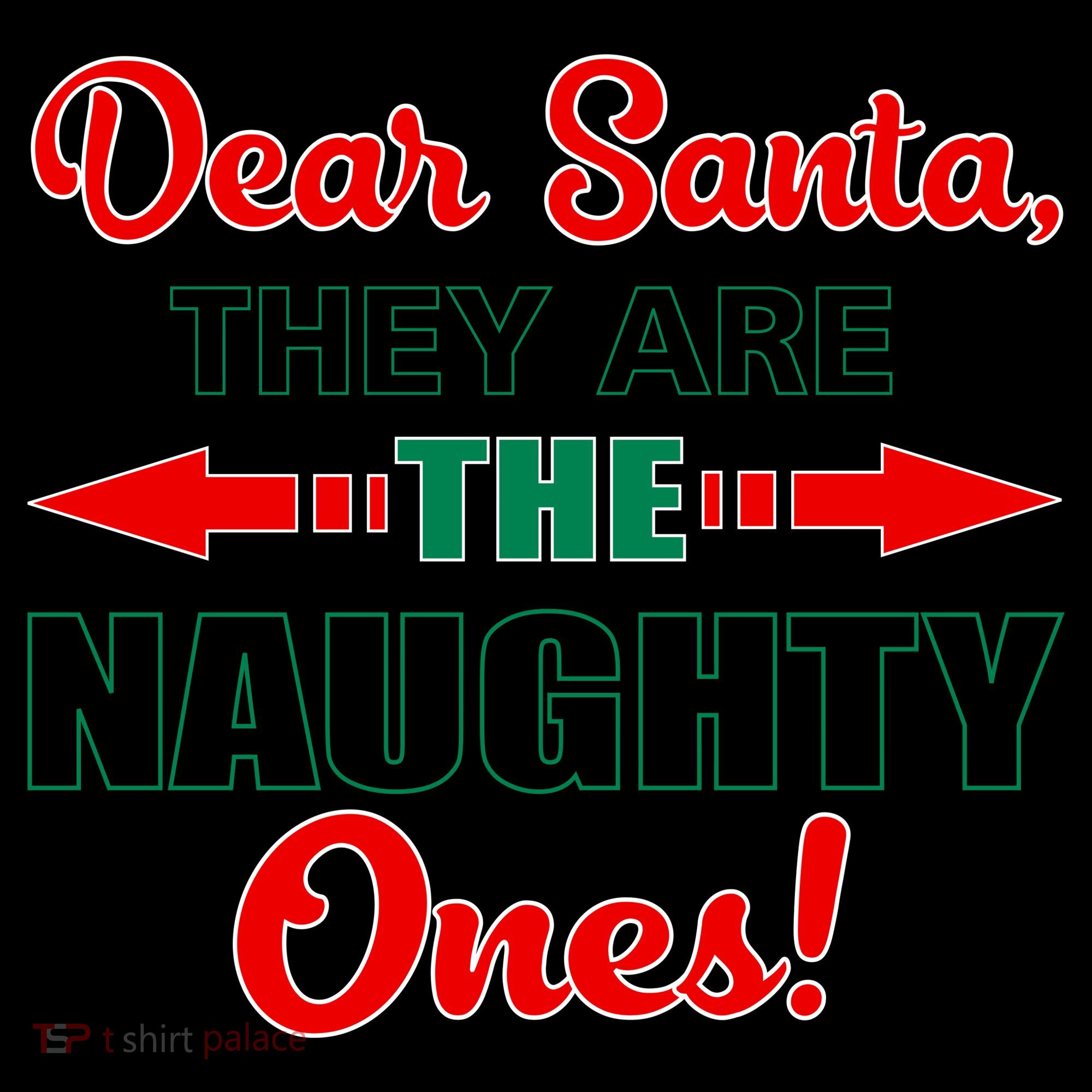 Dear Santa Naughty Ones Funny Christmas Coffee Mug