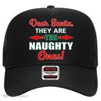Dear Santa Naughty Ones Funny Christmas Hat thumb 0