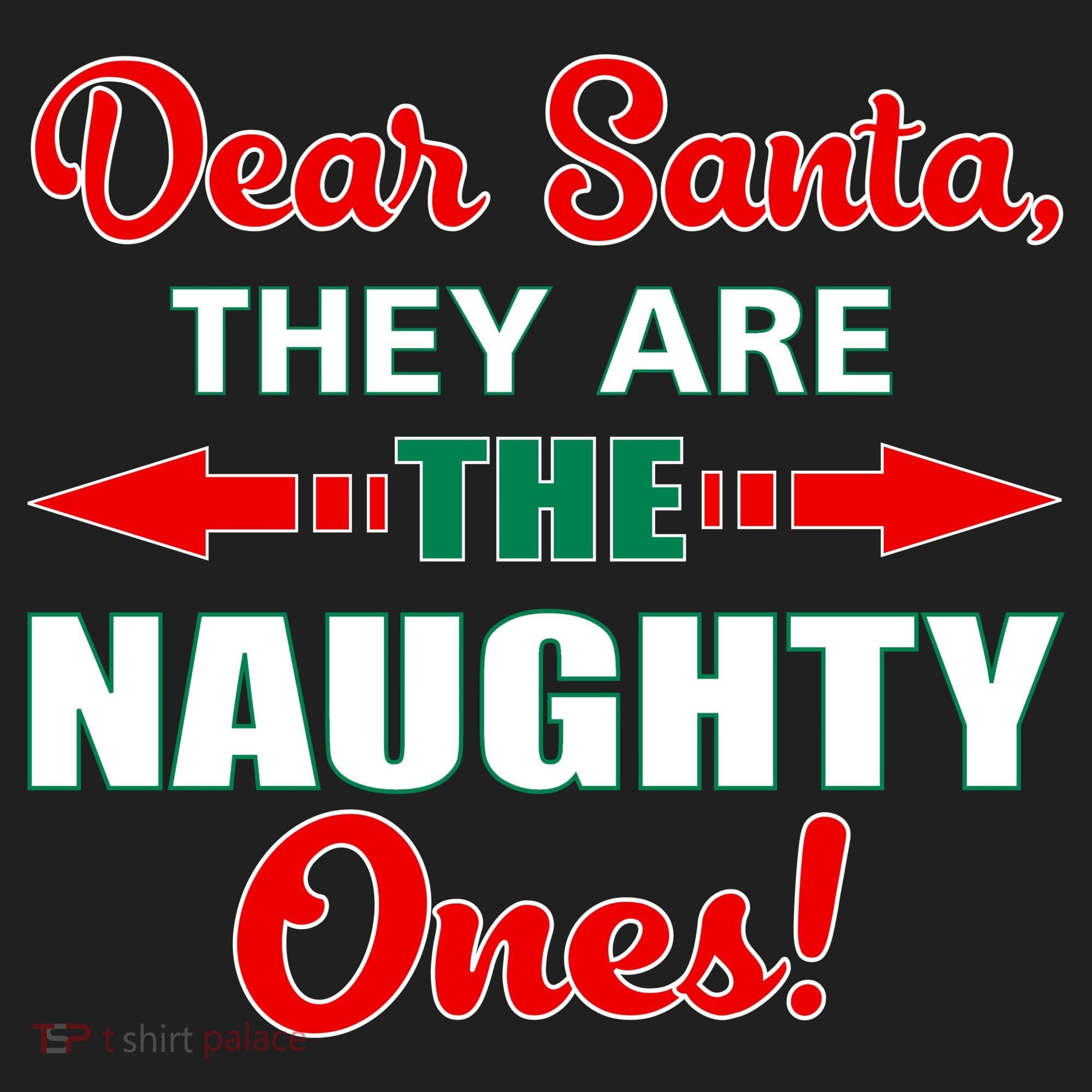 Dear Santa Naughty Ones Funny Christmas Hat
