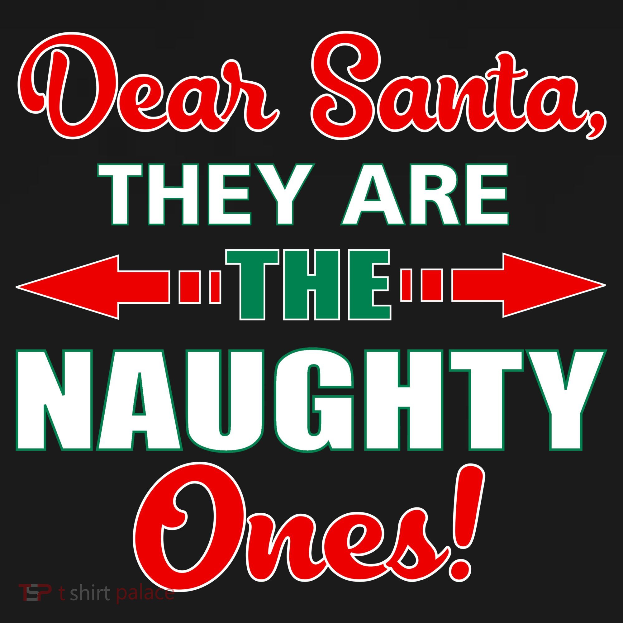 Dear Santa Naughty Ones Funny Christmas Tote Bag