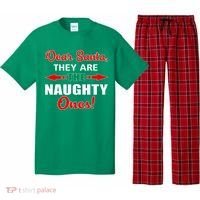 Dear Santa Naughty Ones Funny Christmas Pajama Set thumb 0