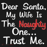 Dear Santa Naughty Wife Doggie Tank thumb 4