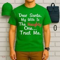 Dear Santa Naughty Wife T-Shirt thumb 6