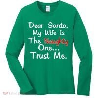 Dear Santa Naughty Wife Women's Long Sleeve Shirt thumb 0
