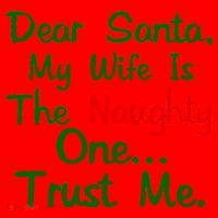 Dear Santa Naughty Wife Santa Hat thumb 1