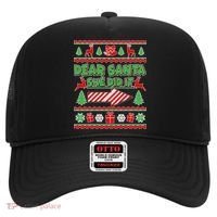Dear Santa She Did It Ugly Christmas Matching Hat thumb 0