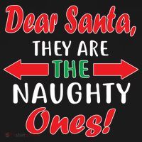 Dear Santa They Are The Naughty Ones Polo thumb 3