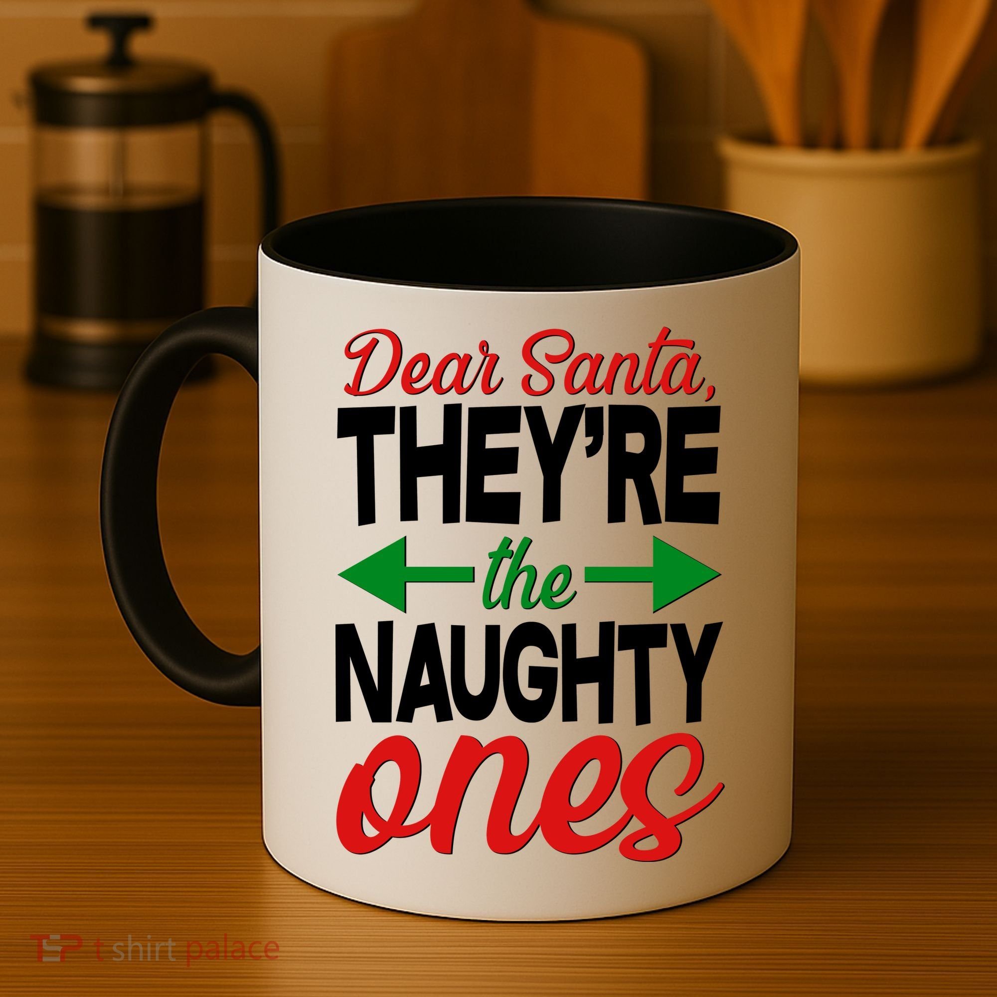 Dear Santa They're The Naughty Ones Coffee Mug