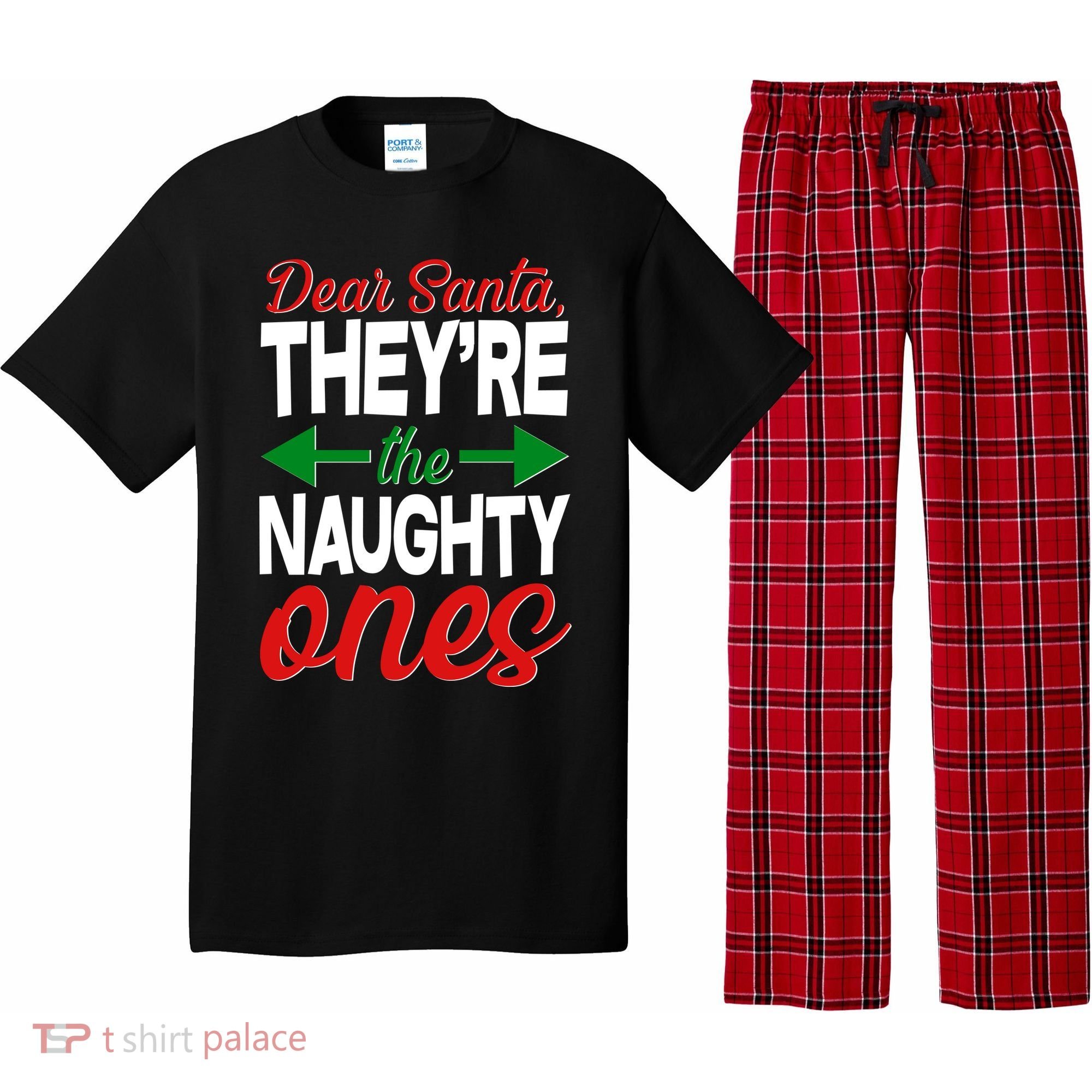 Dear Santa They're The Naughty Ones Pajama Set
